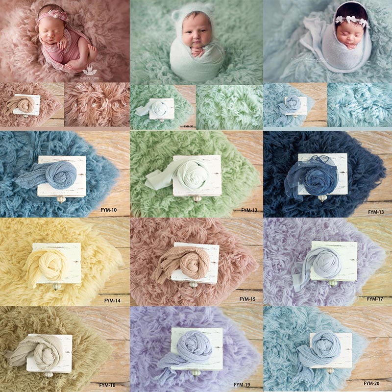 Photography Newborn - 90CMx150CM Newborn Photography Blanket Infant Curling