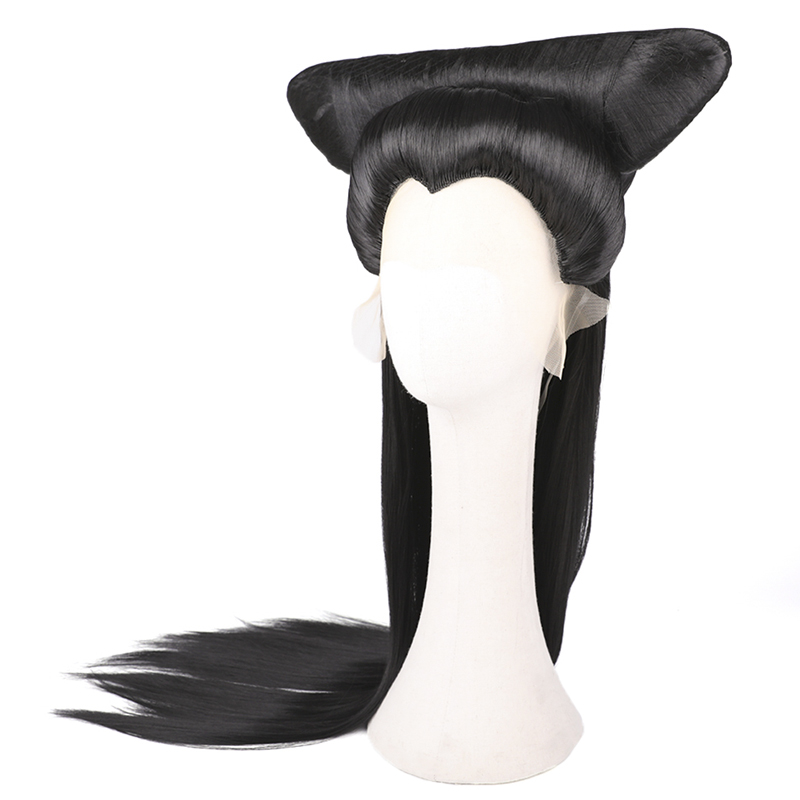 Photography Black And White - White Snake Lady cosplay Hair Black