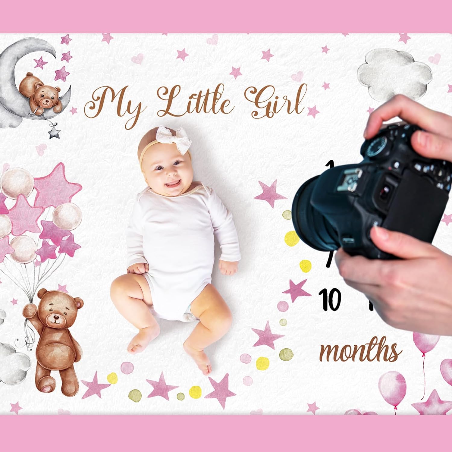Photography Newborn - VIKAMA Monthly Baby Growth Milestone Photography