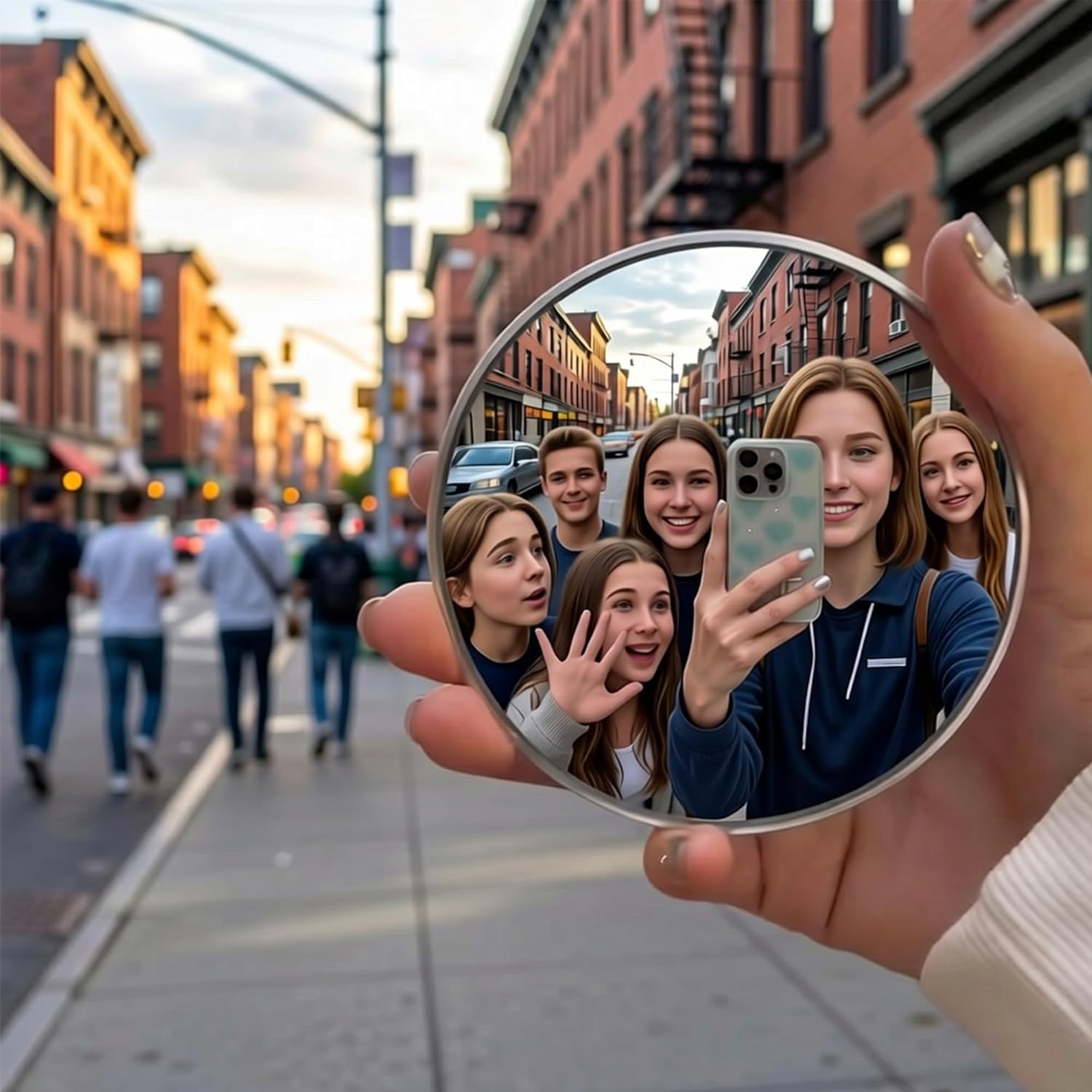 Photography Solo - 7.5cm/9.5cm Handheld Selfie Mirror Portable Solo