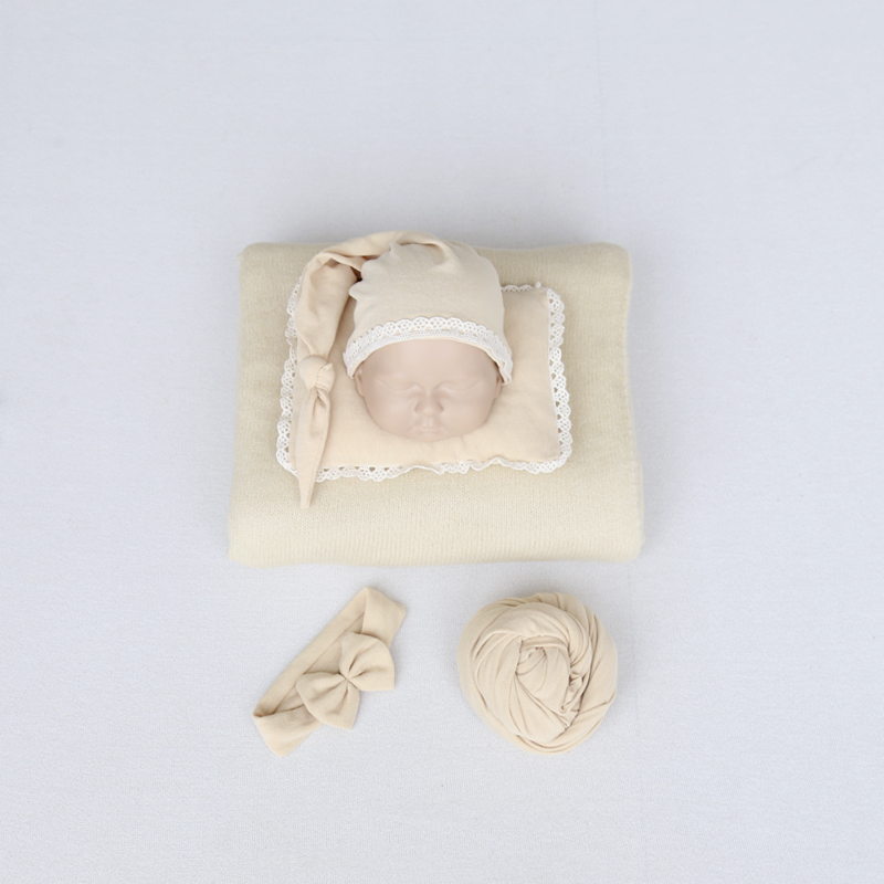 Photography Newborn - Newborn knitted blanket stretch wrap handmade