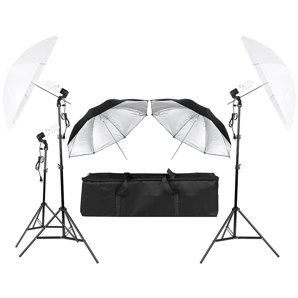 Photography Umbrella Light - 3*45W Photography Photo Video Portrait Studio