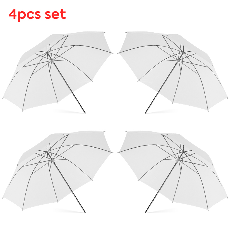 Photography Umbrella Light - 76 * 80cm X4 Transparent White