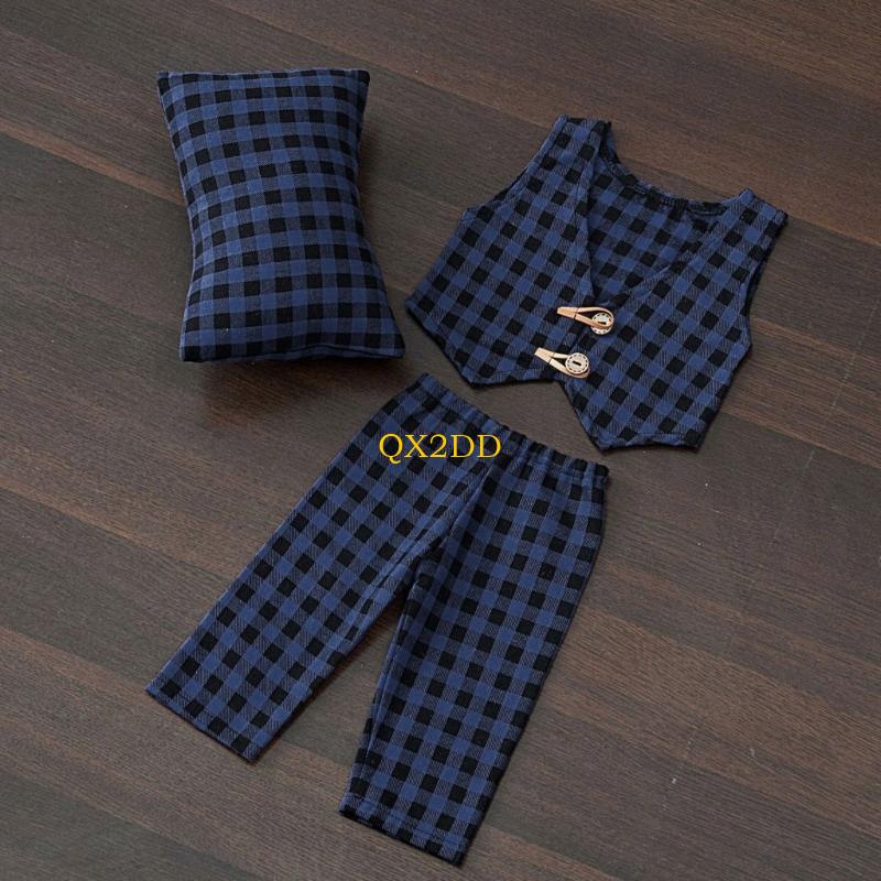 Photography Outfit - QX2D Checkered Pillow Pants & Vest