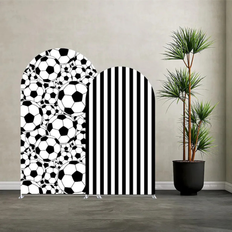 Photography Black And White - VIKAMA Black White Football Arched Background
