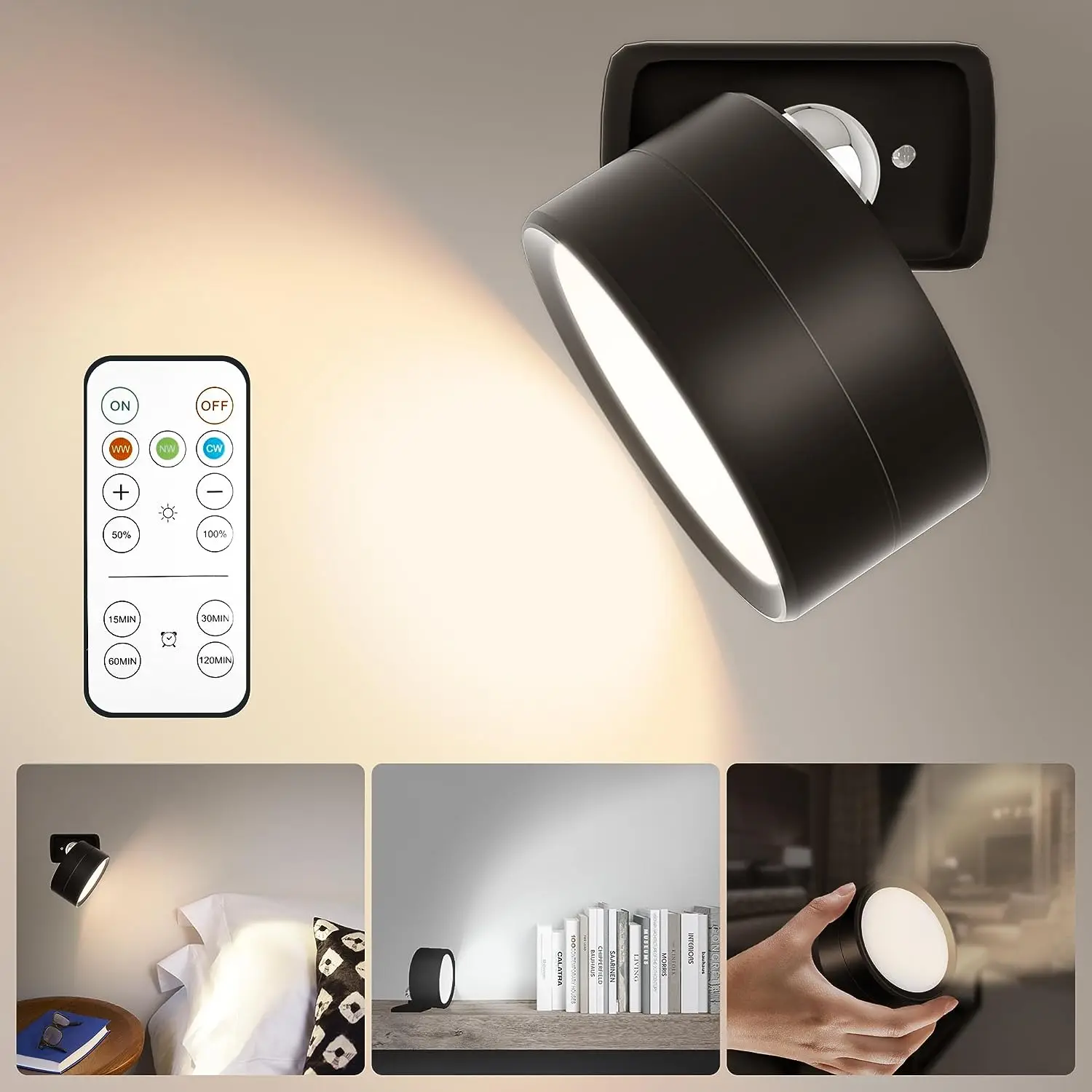 Photography Black And White - Magnetic LED Wall Light Night Dimmable