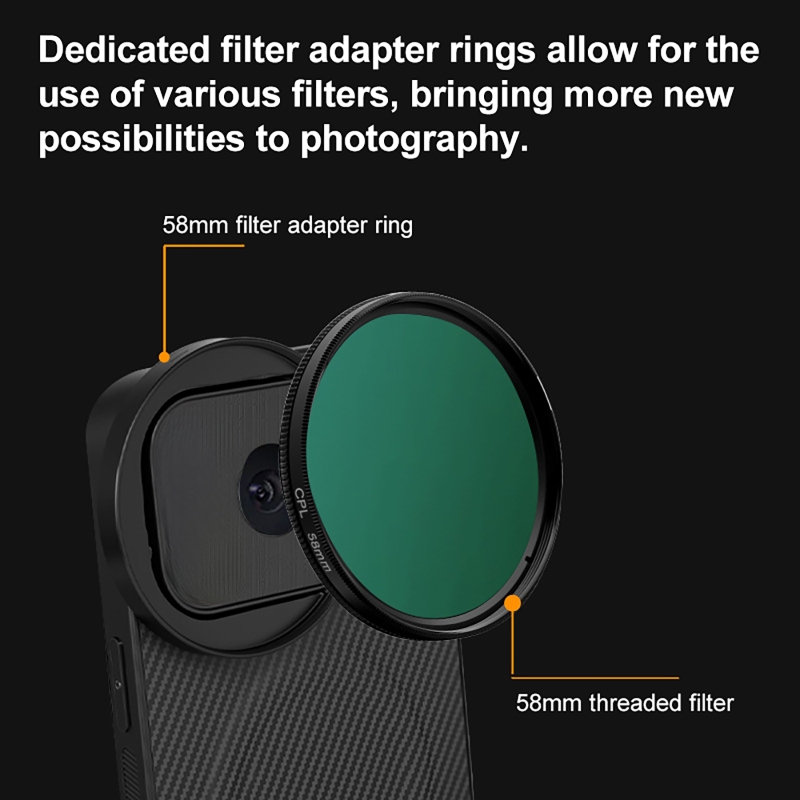 4 in 1 Lens 58mm Mobile Phone  - Photography Kit ulasan dan harga