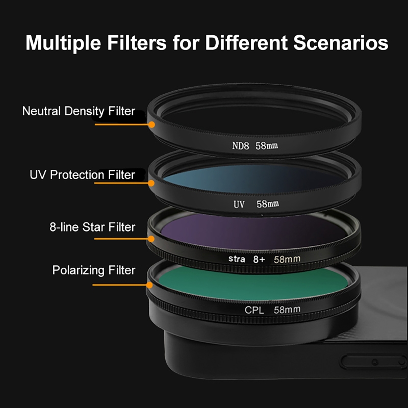 4 in 1 Lens 58mm Mobile Phone  - Photography Kit ulasan dan harga