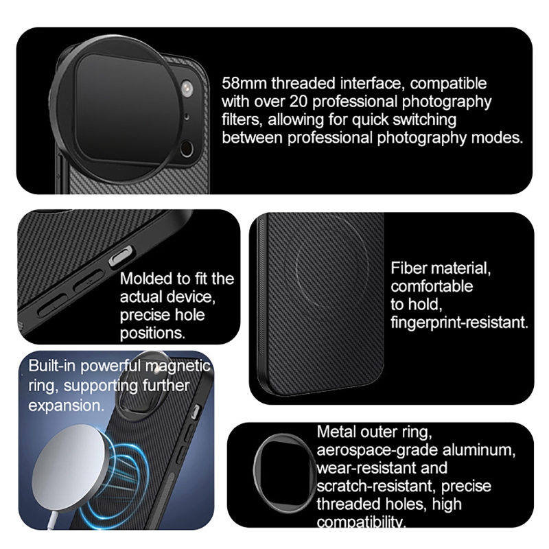 4 in 1 Lens 58mm Mobile Phone  - Photography Kit ulasan dan harga