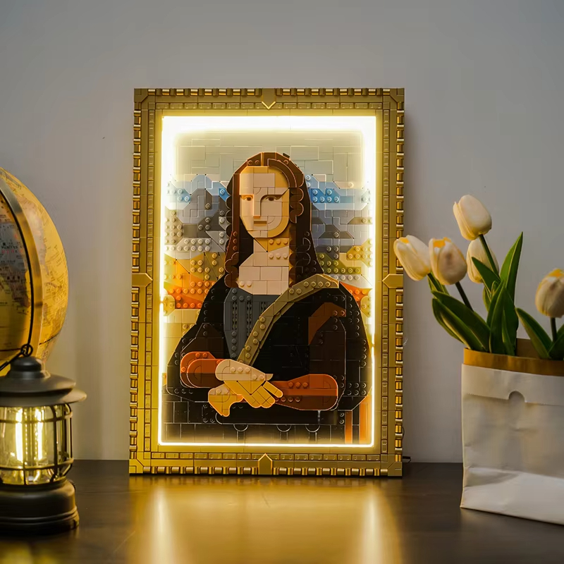 DIY Mona Lisa Building Blocks  - Photography Architecture ulasan dan harga