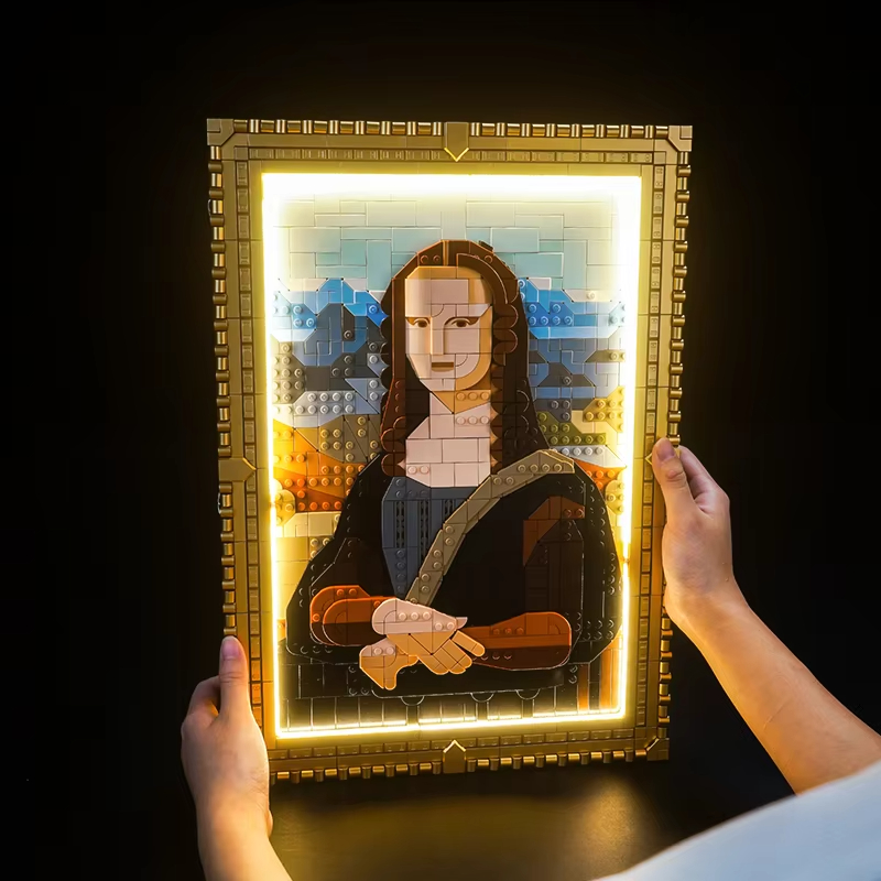 DIY Mona Lisa Building Blocks  - Photography Architecture ulasan dan harga