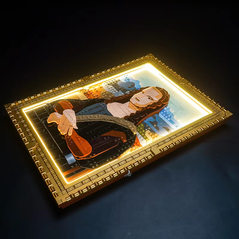 DIY Mona Lisa Building Blocks  - Photography Architecture ulasan dan harga