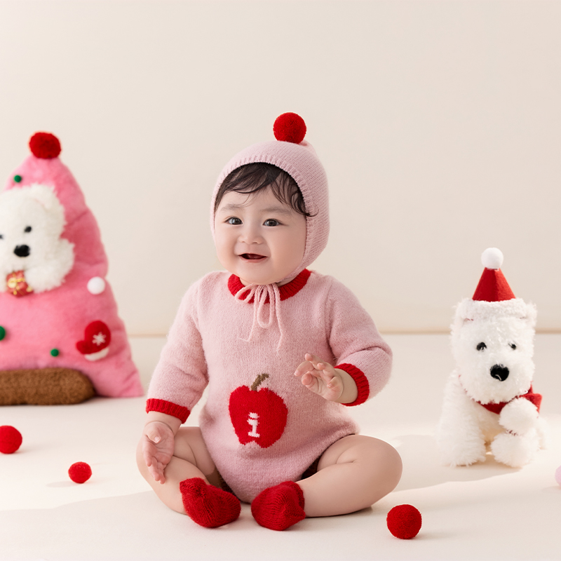 3-4Month Baby Cute Jumpsuit Ro - Photography Outfit ulasan dan harga