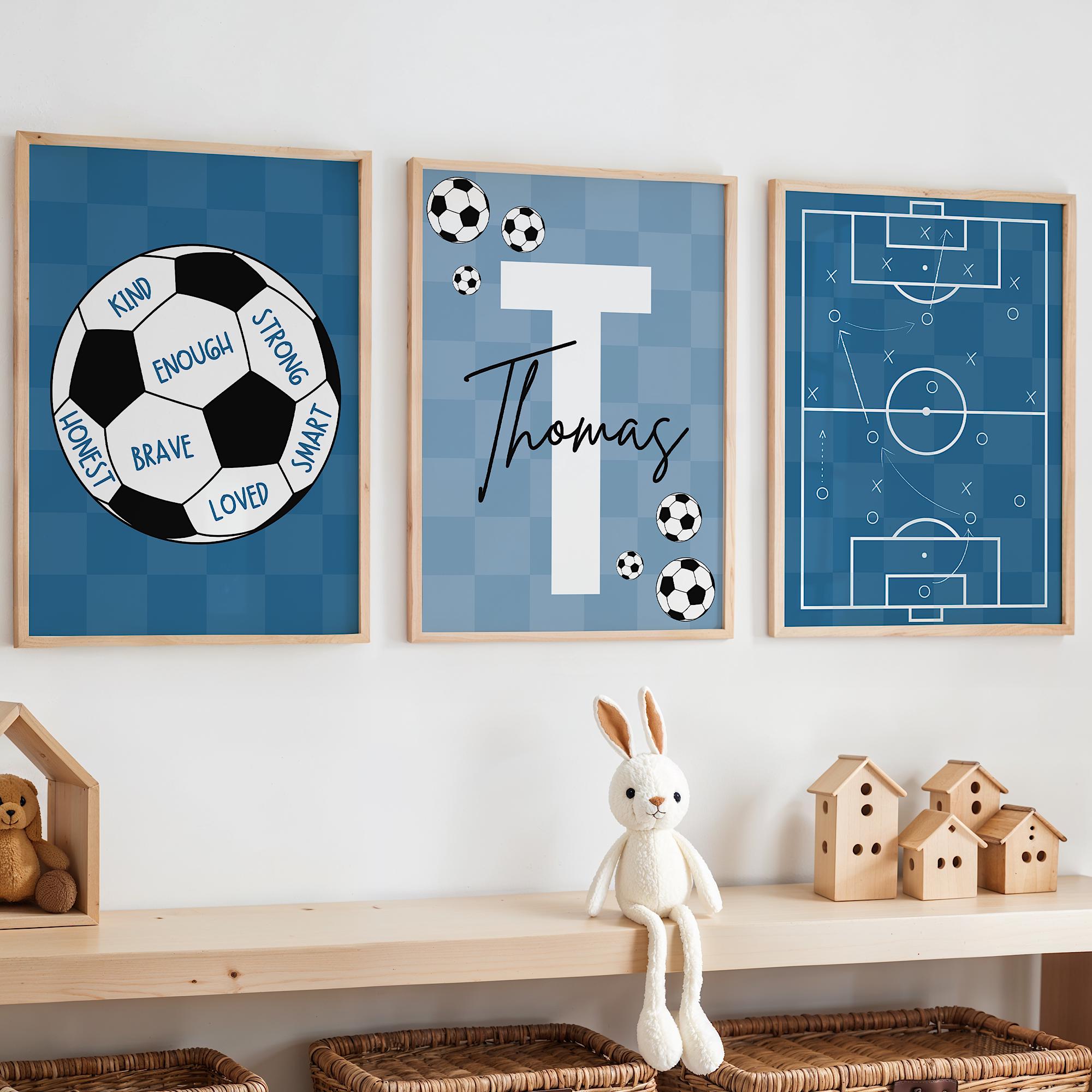 Custom Soccer Wall Art Set Aff - Photography Kit ulasan dan harga