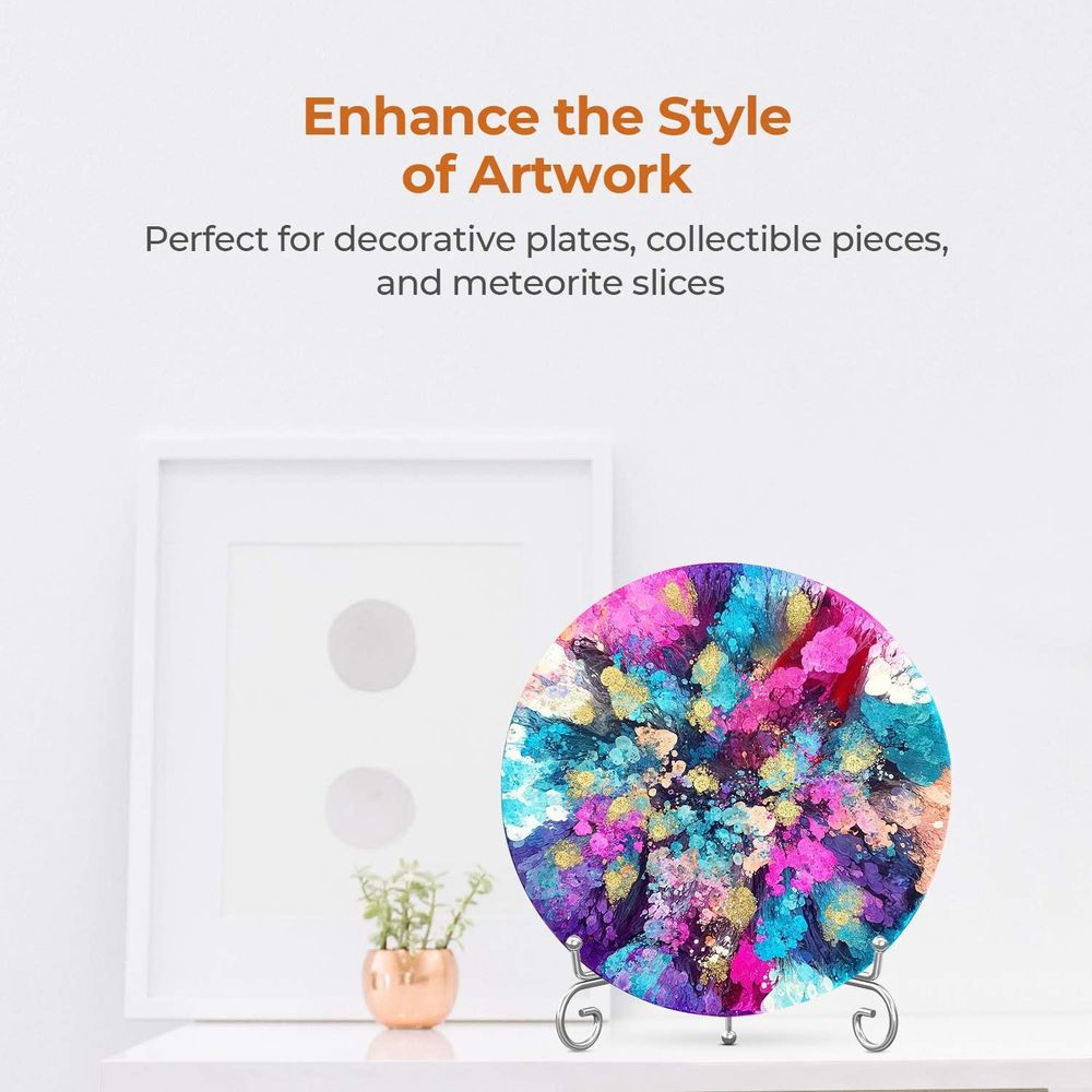 8 Inch Silver Metal Easel Stan - Photography Exhibition ulasan dan harga
