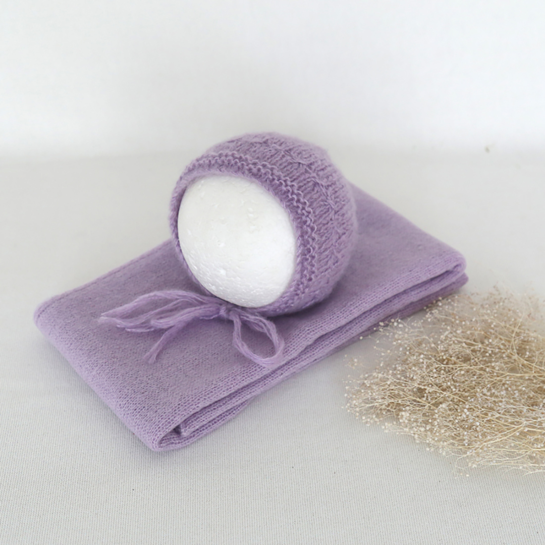 Newborn Knitted Mohair Wrap An - Photography Newborn ulasan dan harga