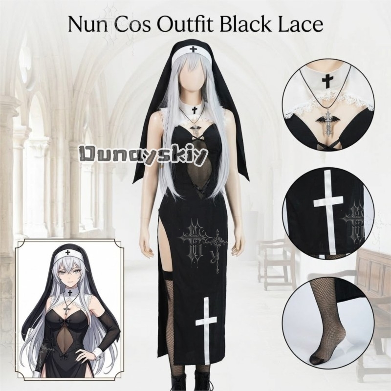 KS*06Original Nun Cos Outfit B - Photography Outfit ulasan dan harga