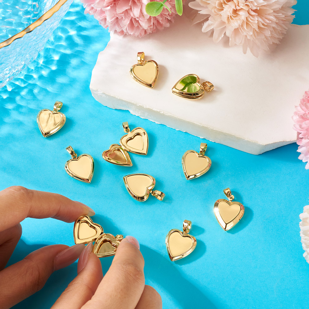 10pcs Heart Photo Locket Penda - Photography Exhibition ulasan dan harga