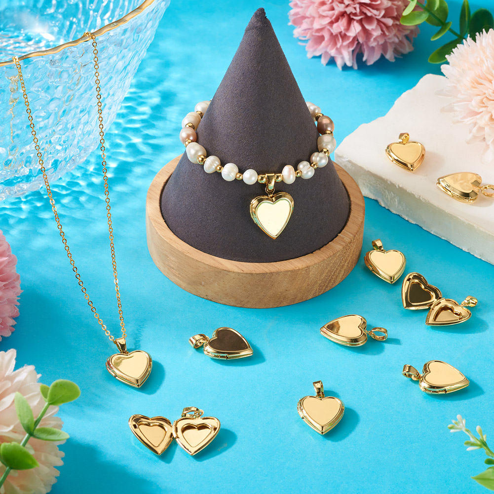 10pcs Heart Photo Locket Penda - Photography Exhibition ulasan dan harga