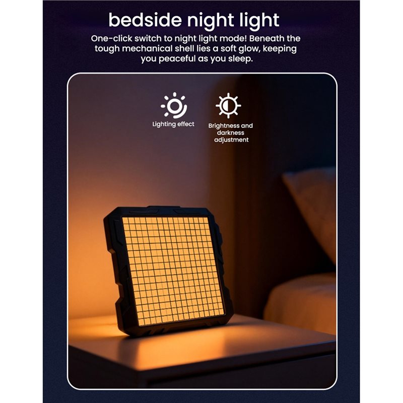 ABGH-Smart Digital Night Light - Pixel Art Led Panel ulasan dan harga