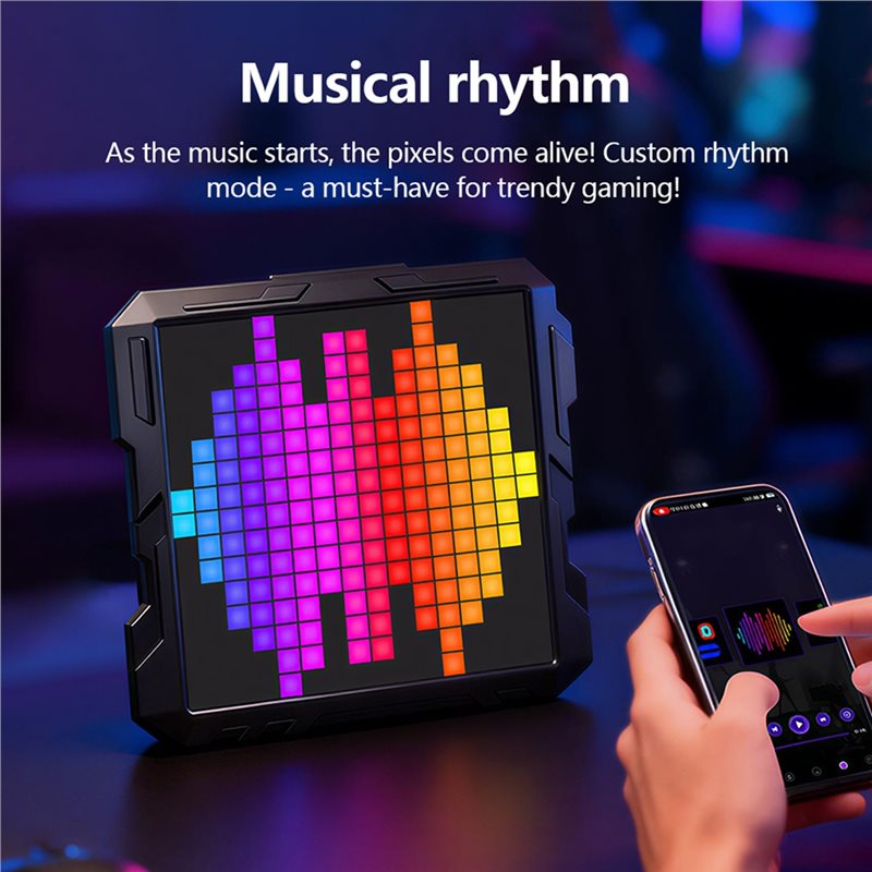 ABGH-Smart Digital Night Light - Pixel Art Led Panel ulasan dan harga