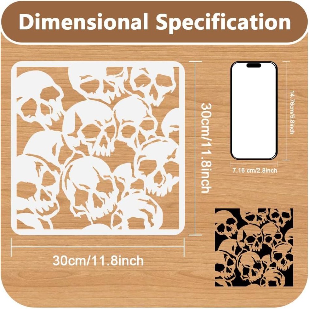 Skulls Stencil for Painting 11 - Photography Model ulasan dan harga