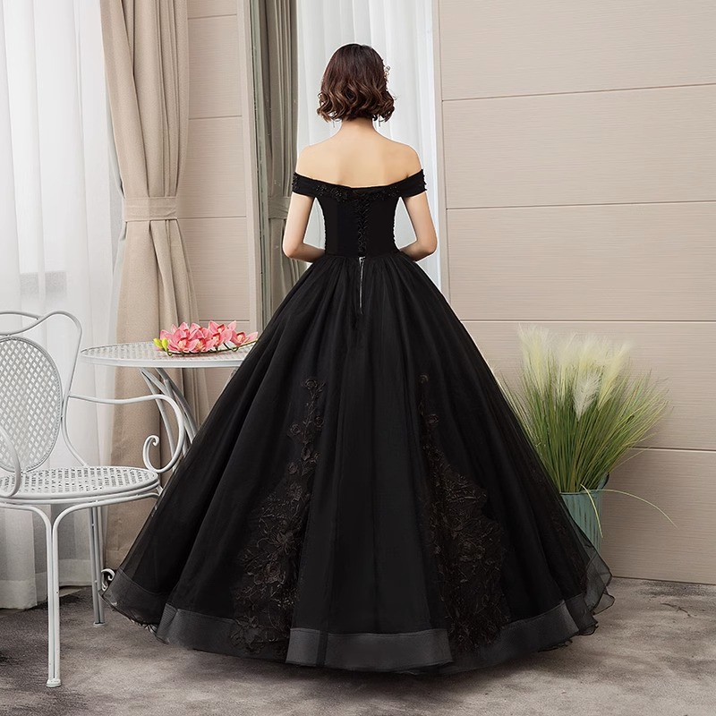 New bridal dress black off-sho - Photography Solo ulasan dan harga