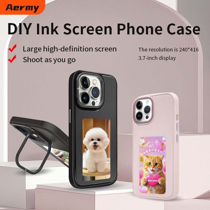 NFC Smart E-ink Phone Case DIY - Photography Exhibition ulasan dan harga