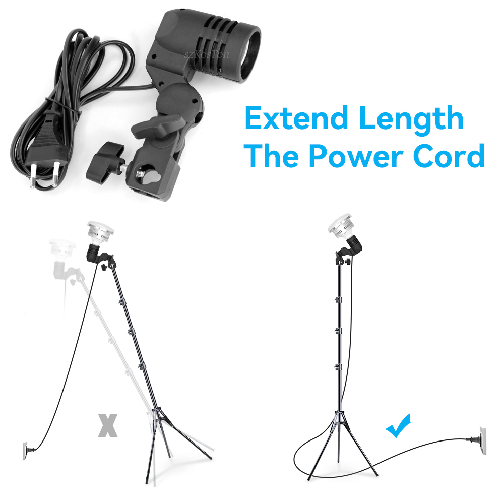 2PCS/1PC E27 Single Head Bulb  - Photography Umbrella Light ulasan dan harga