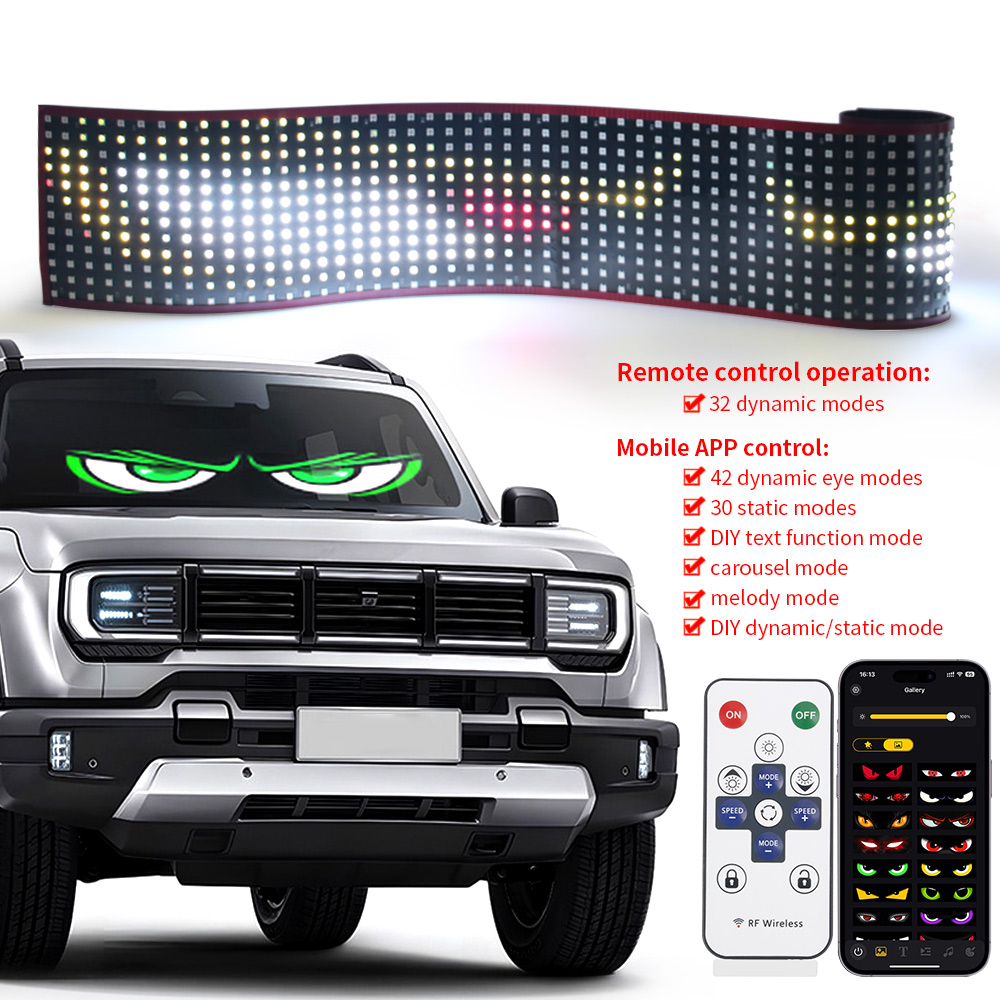 LED Devil Eyes Ambient Light F - Pixel Art Led Panel ulasan dan harga
