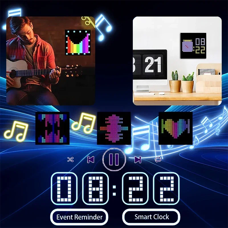 Smart LED Matrix Pixel Display - Pixel Art Led Panel ulasan dan harga