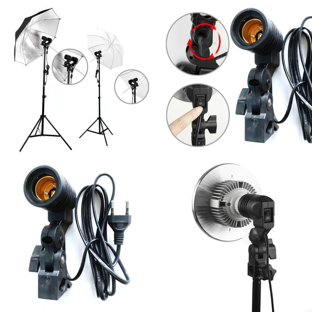  E27 Light Socket Mount with B - Photography Umbrella Light ulasan dan harga