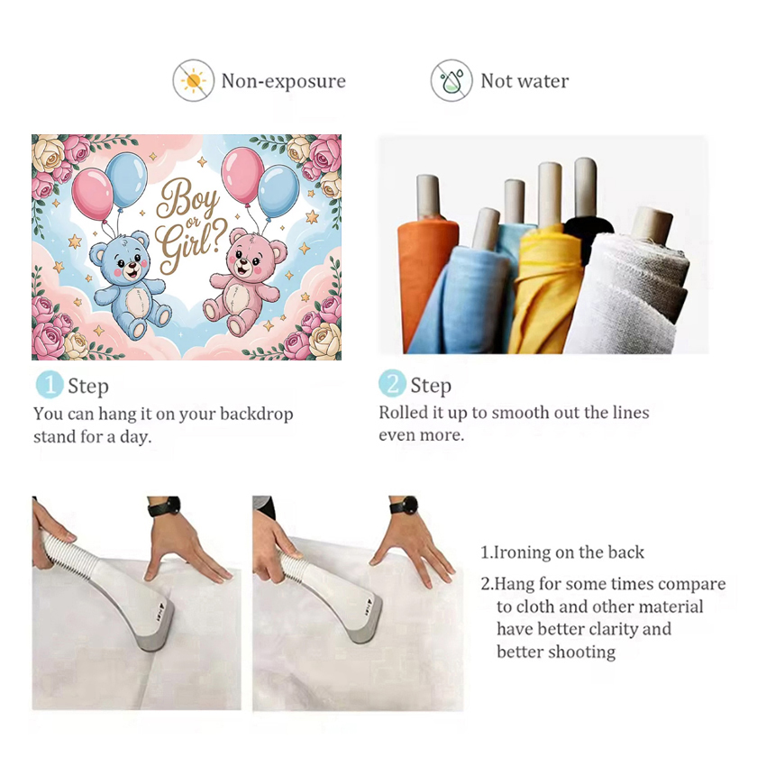 Gender ​Reveal Theme Backdrop  - Photography Architecture ulasan dan harga