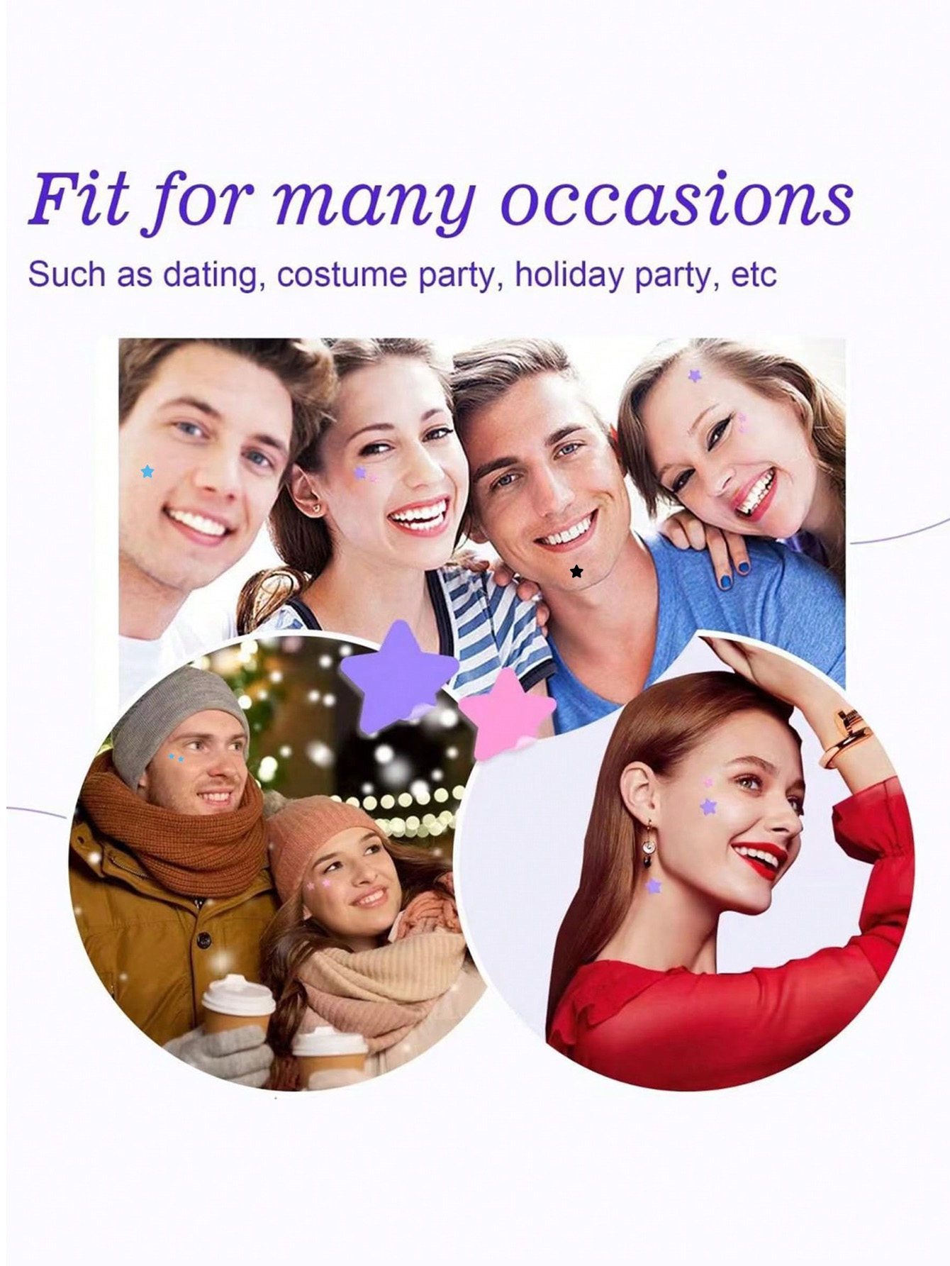 240 Pieces/Cute Star Face Stic - Photography Of The Day ulasan dan harga