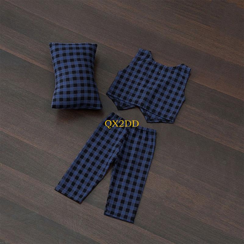 QX2D Checkered Pillow Pants &  - Photography Outfit ulasan dan harga
