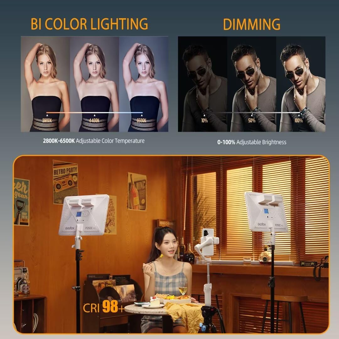 Godox P260C Pro LED Video Ligh - Pixel Art Led Panel ulasan dan harga