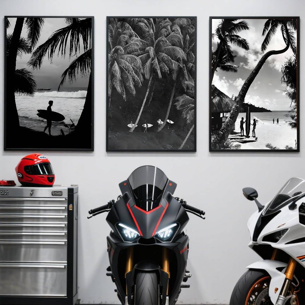 Surf Black White Modern Beach  - Photography Black And White ulasan dan harga