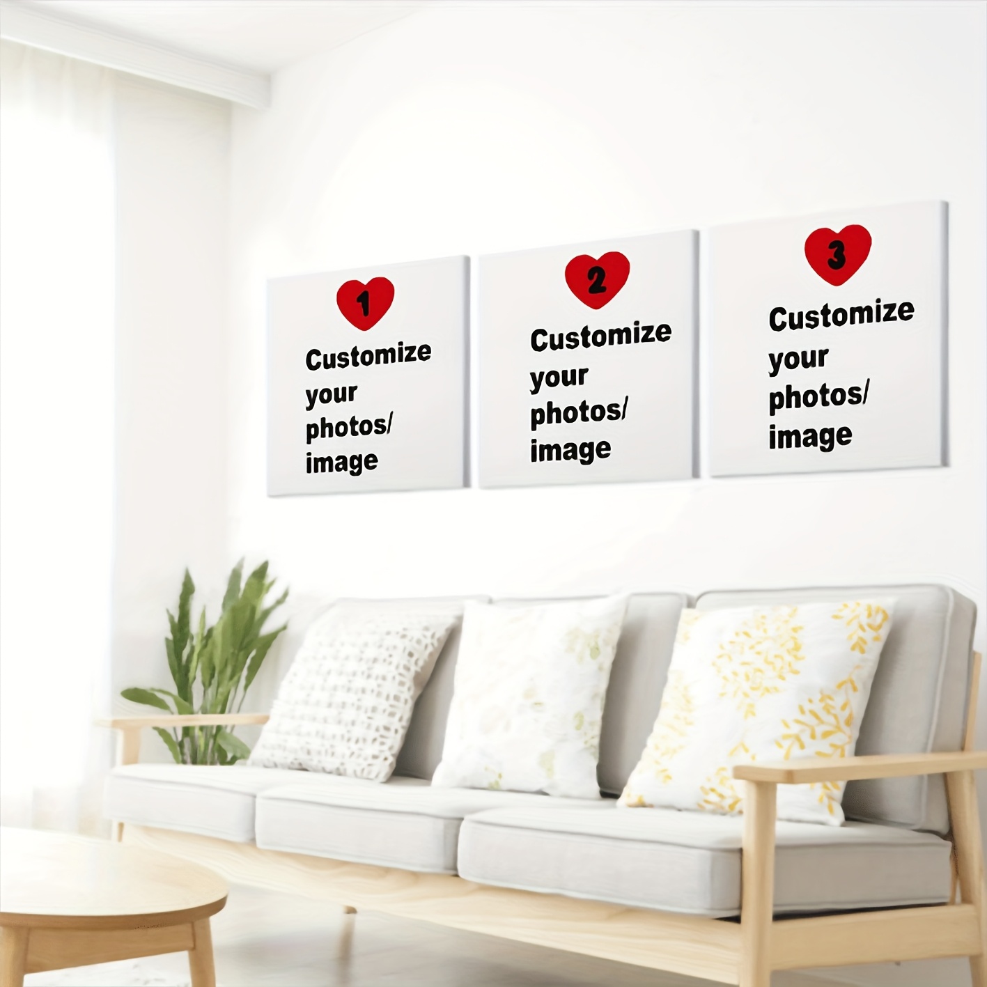 3pcs/set Custom Square Canvas  - Photography Kit ulasan dan harga
