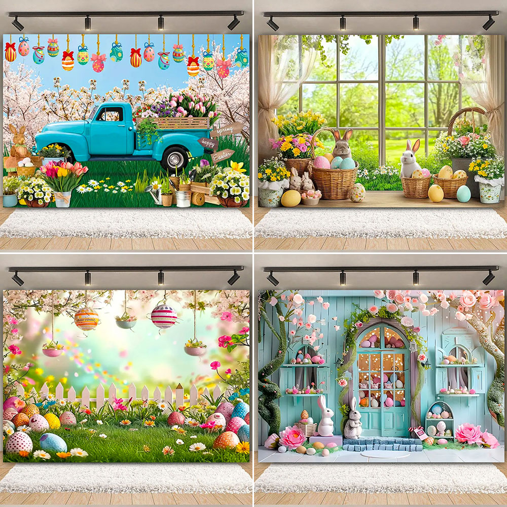Happy Easter Backdrop Photogra - Photography Architecture ulasan dan harga