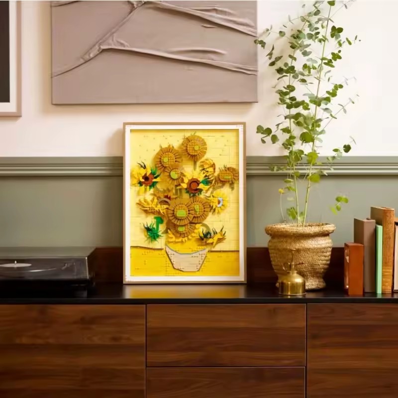 New MOC 3D Sunflower Painting  - Photography Architecture ulasan dan harga