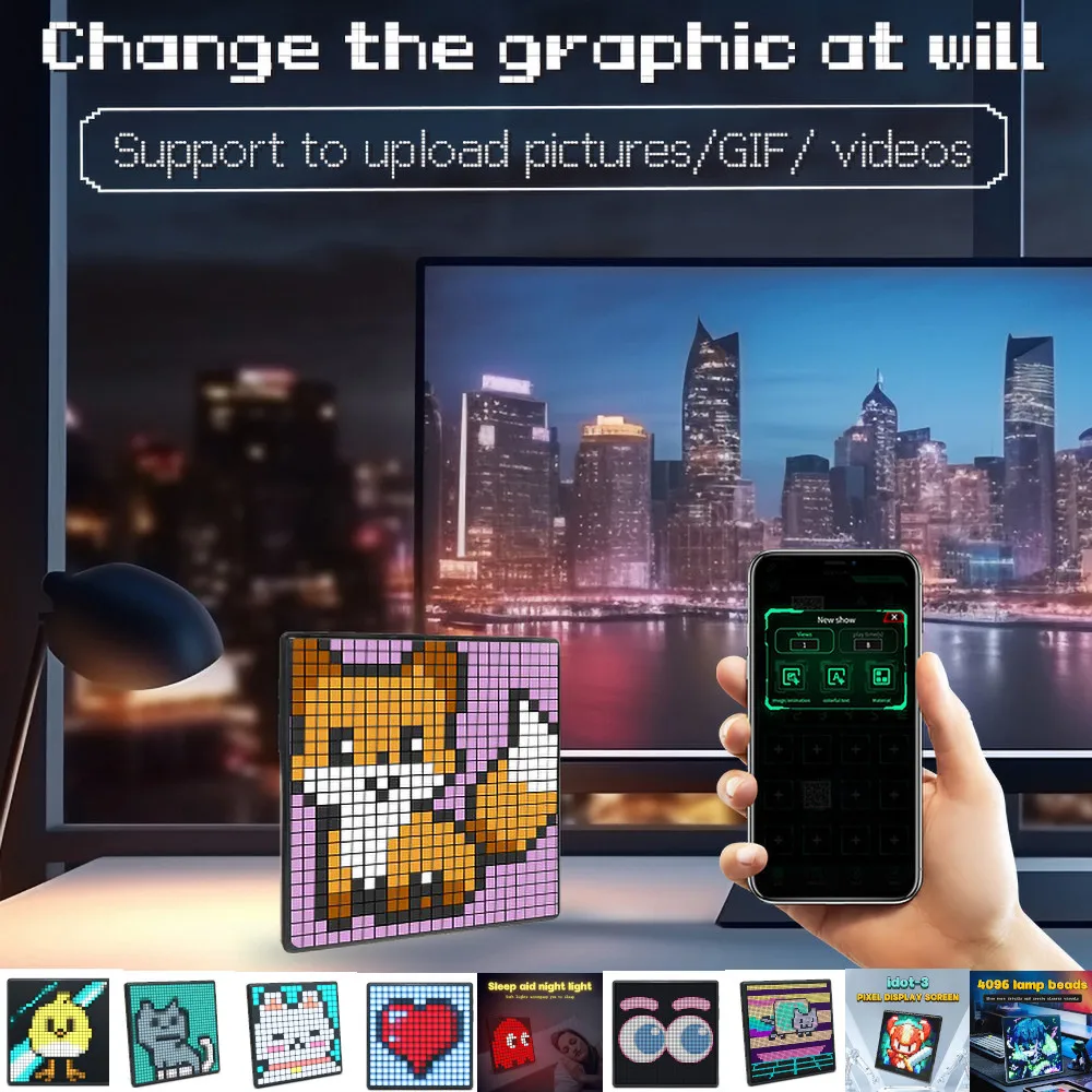 NEW 64x64 LED Pixel Display Sm - Pixel Art Led Panel ulasan dan harga
